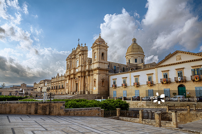 意大利西西里诺托的圣尼古拉大教堂（诺托大教堂）图片素材