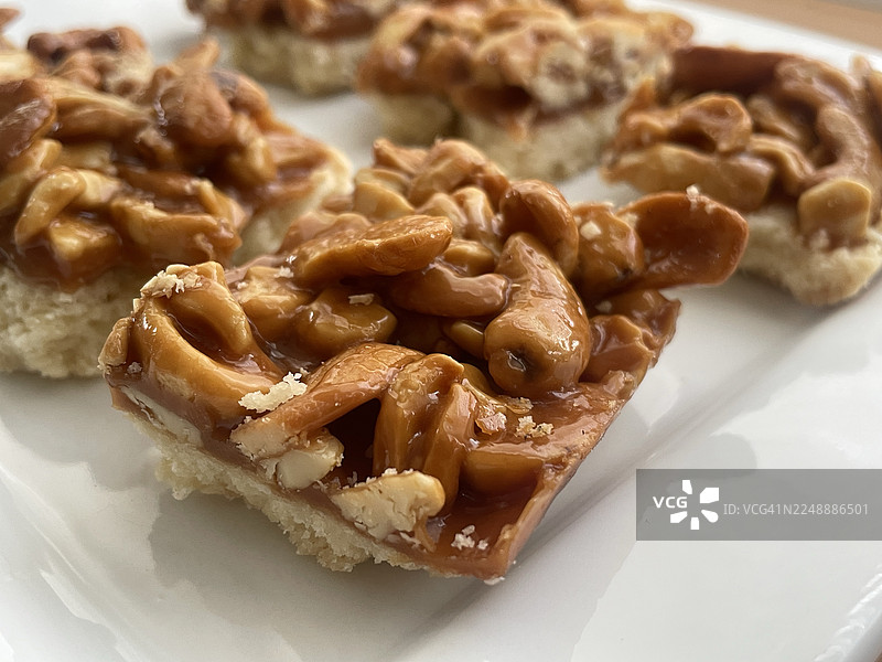 咸味腰果焦糖奶油酥饼图片素材