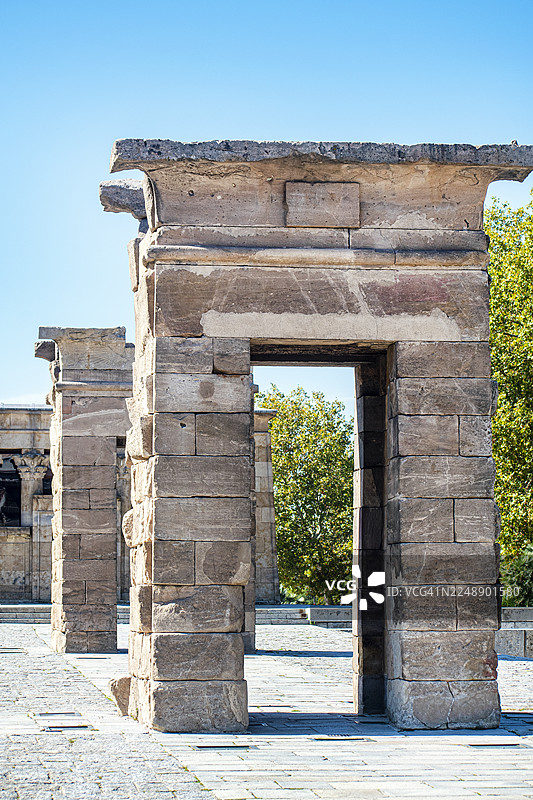 德波德神庙。埃及神庙，建于公元前2世纪。西班牙马德里。图片素材