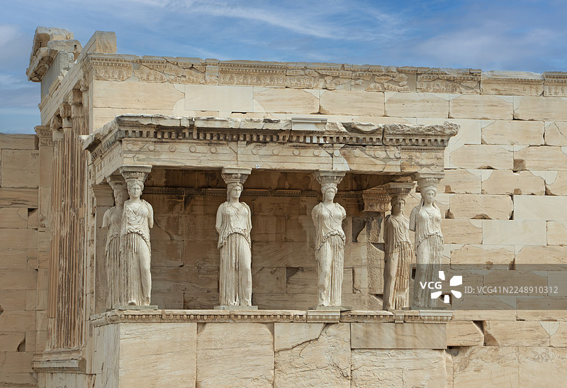 女像柱门廊图片素材