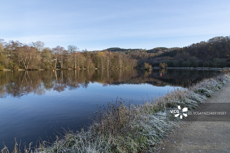 埃瑟罗乡村公园美丽的冬日清晨图片素材