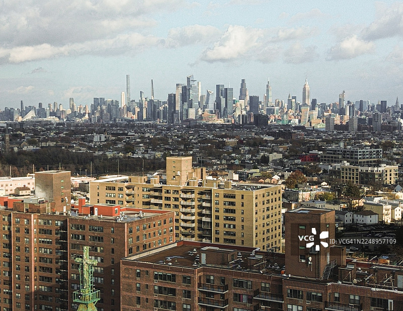 泽西城天际线图片素材