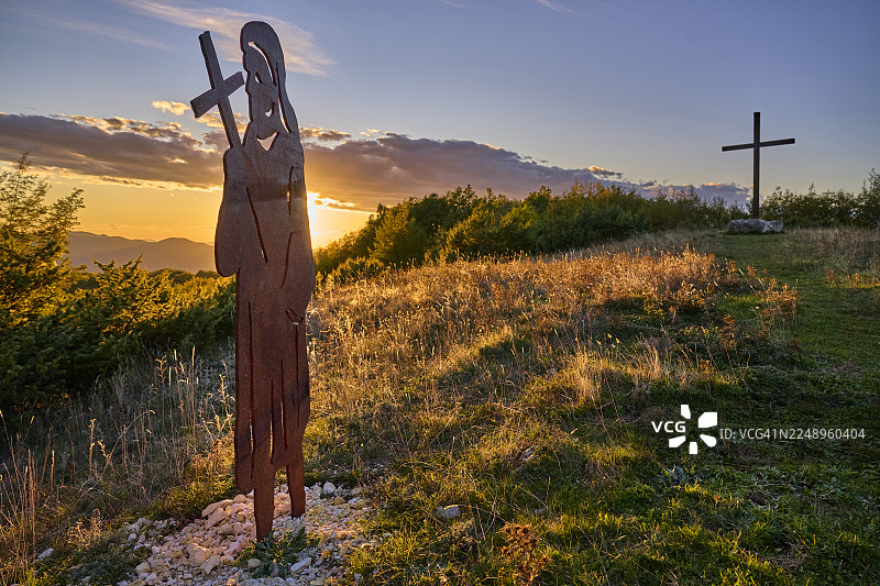 意大利拉齐奥的圣弗朗西斯之路图片素材