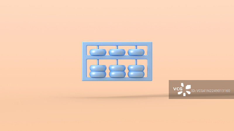 创意三维算盘设计图片素材