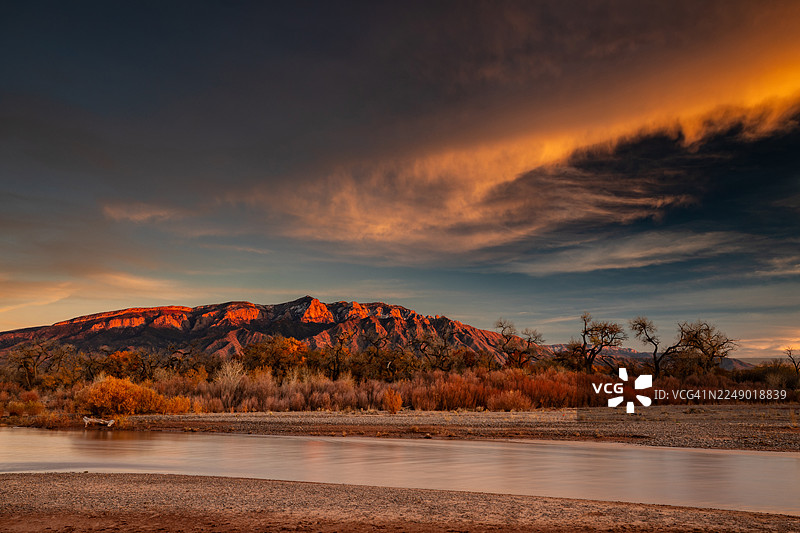 格兰德河日落图片素材