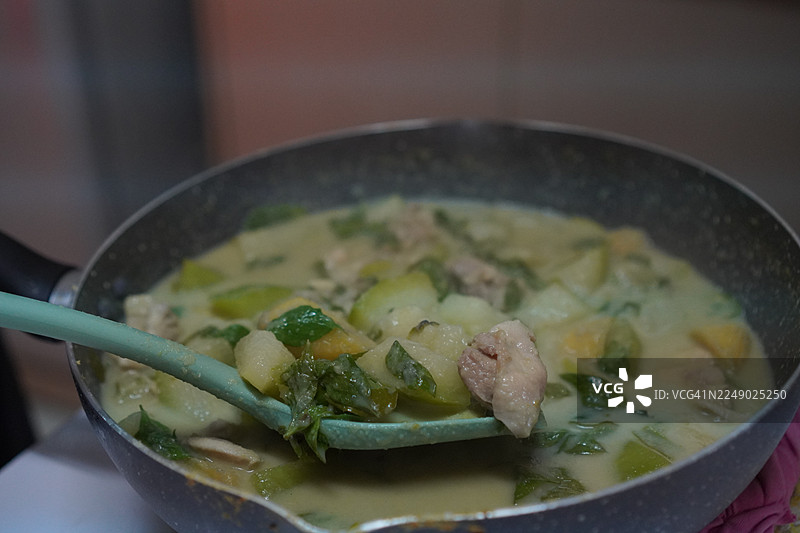 绿咖喱鸡图片素材