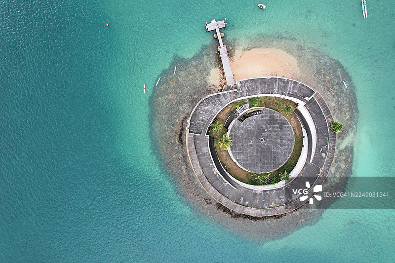 萨尔瓦多海滨鸟瞰图图片素材