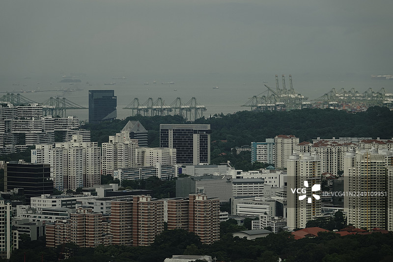 新加坡城市景观和视野图片素材