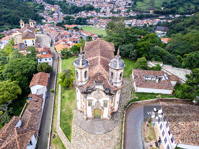 巴西欧鲁普雷图圣弗朗西斯科教堂图片素材