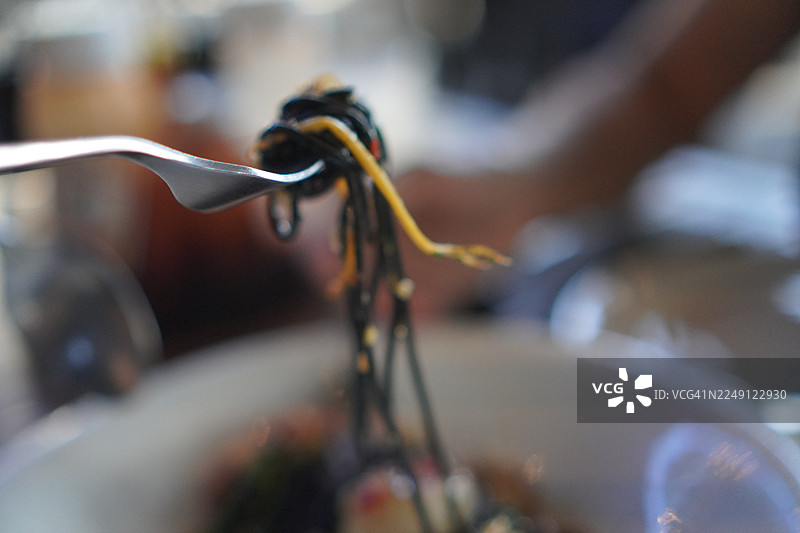 辣味虾仁意面图片素材