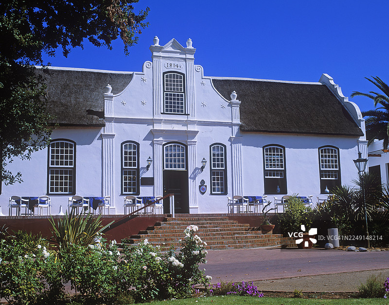 开普敦荷兰风格的葡萄酒庄园图片素材