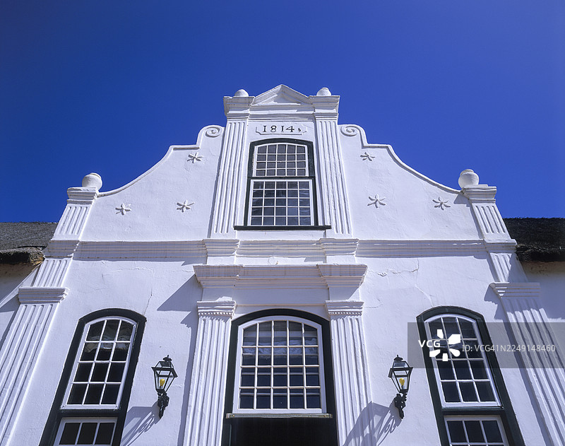 开普敦荷兰风格的葡萄酒庄园图片素材