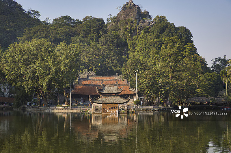 河内古寺 thay pagoda（Thay 佛塔）庄严肃穆而宁静的美图片素材