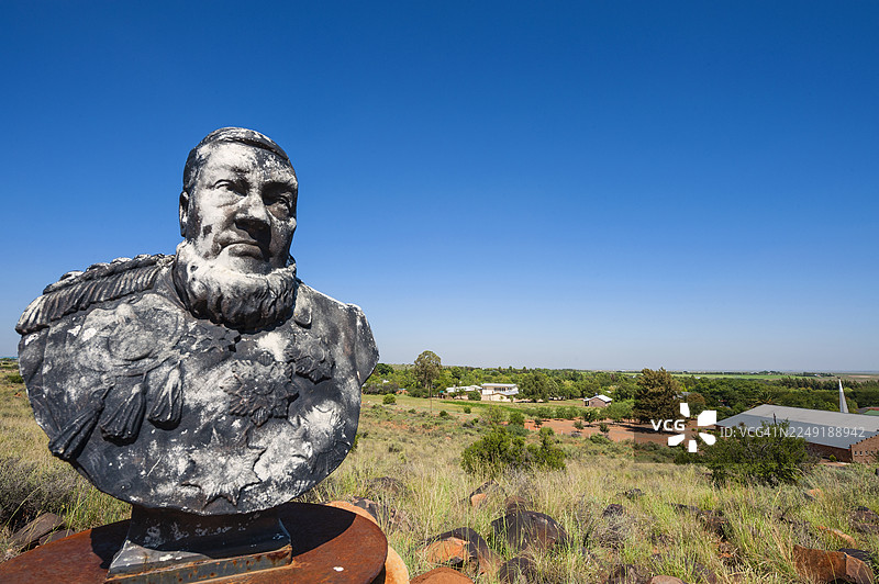 保罗·克鲁格半身像，奥拉尼亚，南非图片素材