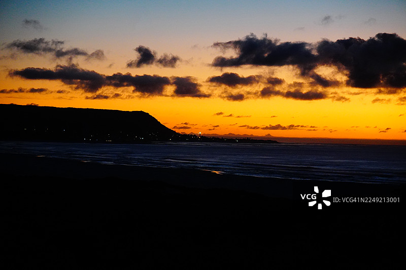 南非开普敦的科梅蒂吉和诺德胡克海滩日落图片素材