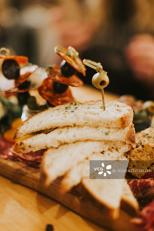 意式冷切熟食拼盘图片素材