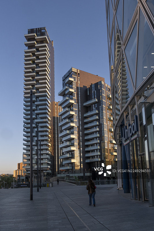 意大利米兰，2025年12月1日，新门区图片素材