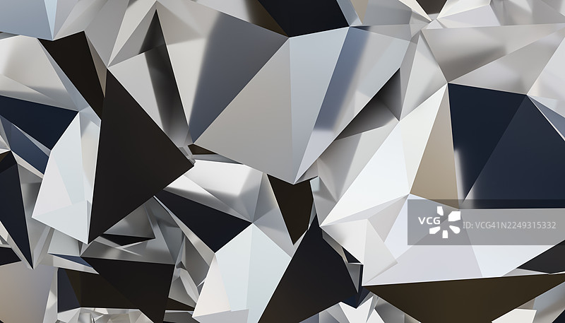 展示金属面的抽象几何多边形背景图片素材