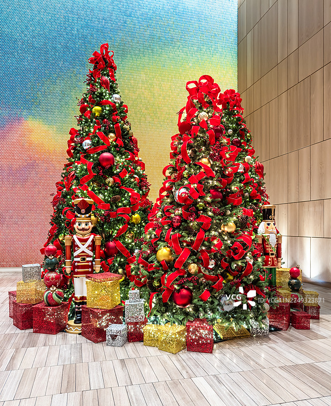 洛杉矶酒店的圣诞树图片素材