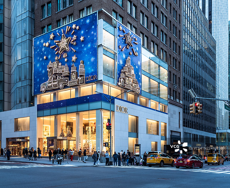 纽约迪奥旗舰店图片素材
