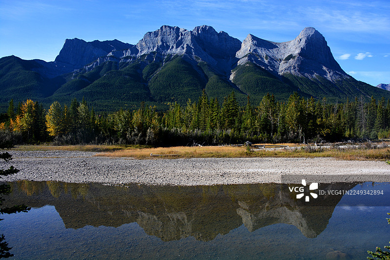 加拿大坎莫尔弓河图片素材