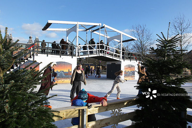 阿姆斯特丹的日常生活冬季图片素材