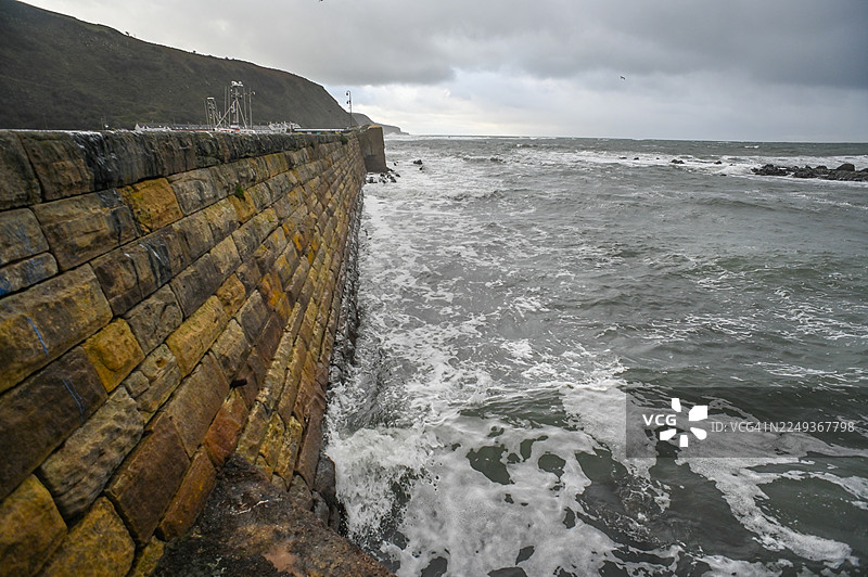 伯恩茅斯港口墙 - 苏格兰边境图片素材