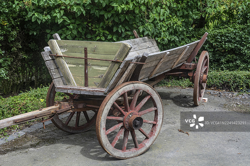 丹麦博恩霍尔姆岛古德海姆的旧马车，波罗的海，斯堪的纳维亚图片素材