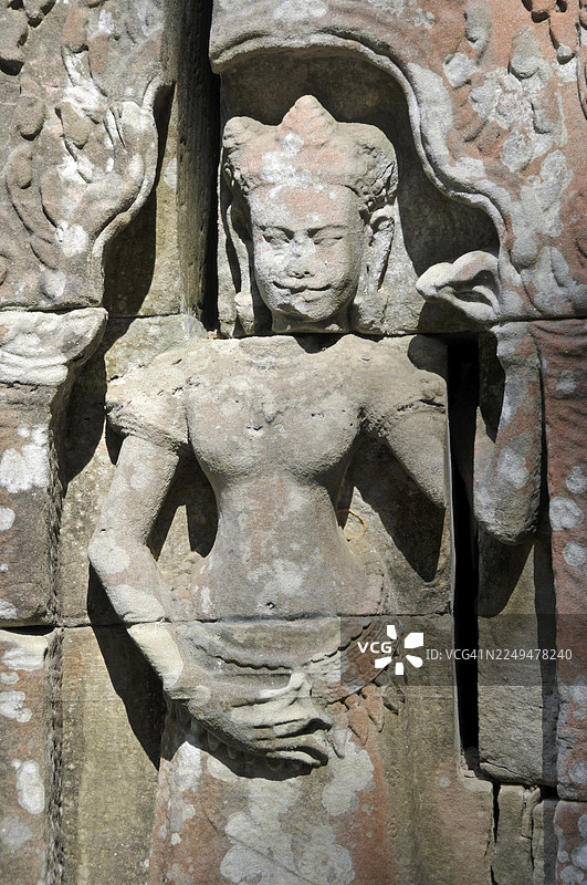 吴哥，柬埔寨，萨姆普拉萨特，德瓦塔图片素材