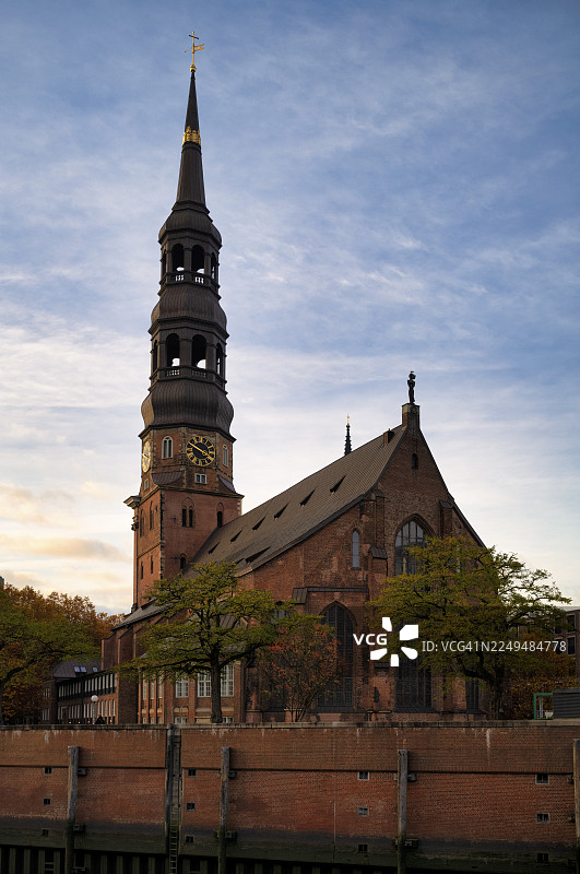 汉堡圣凯瑟琳教堂，德国汉堡市图片素材