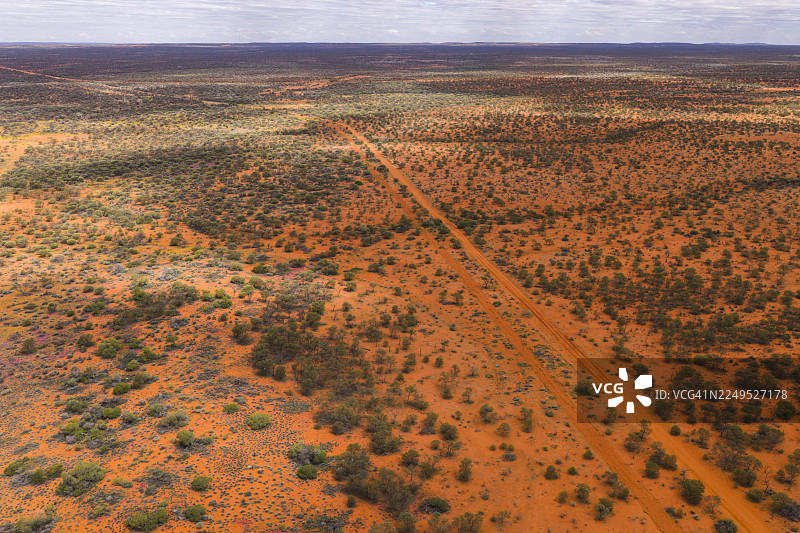 澳大利亚内陆的航空视图图片素材