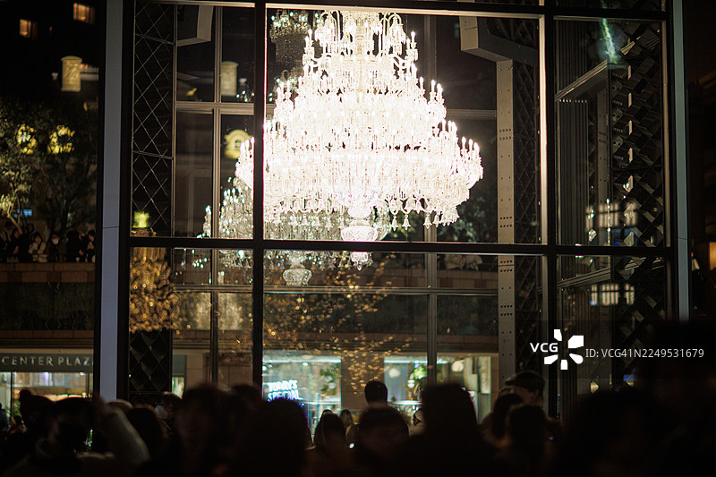 东京惠比寿的圣诞节气氛图片素材