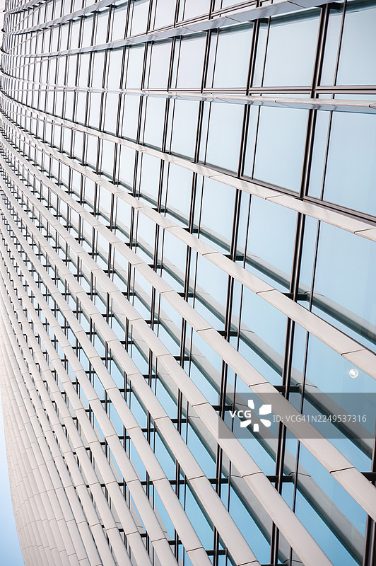 伦敦“空中花园”大楼的低角度视角图片素材