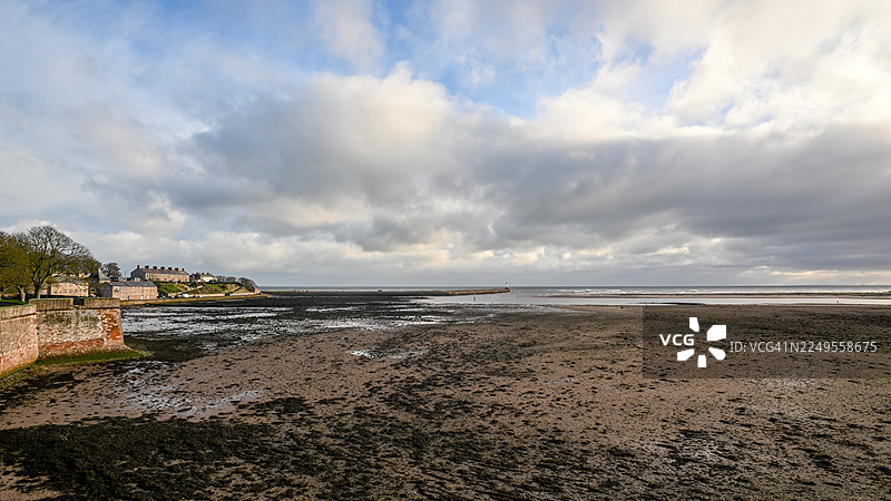 北海-特威德河河口。图片素材