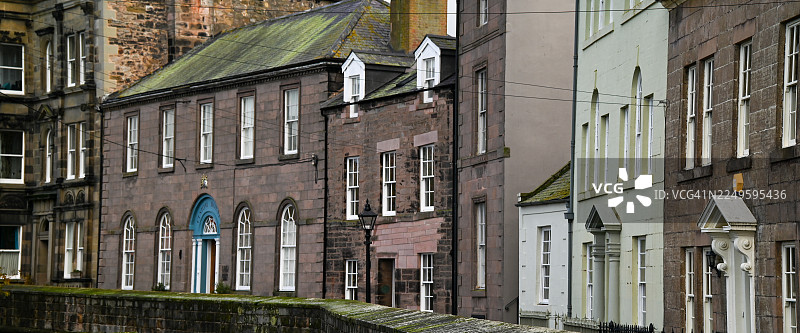 伯威克镇的洛瑞步行道。图片素材