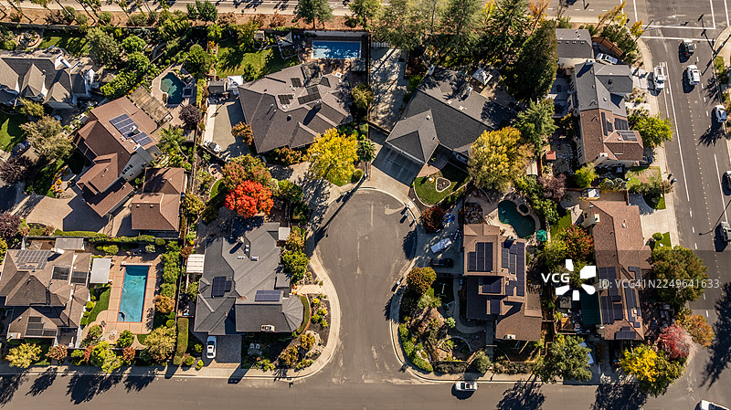 利物浦住宅区鸟瞰图图片素材
