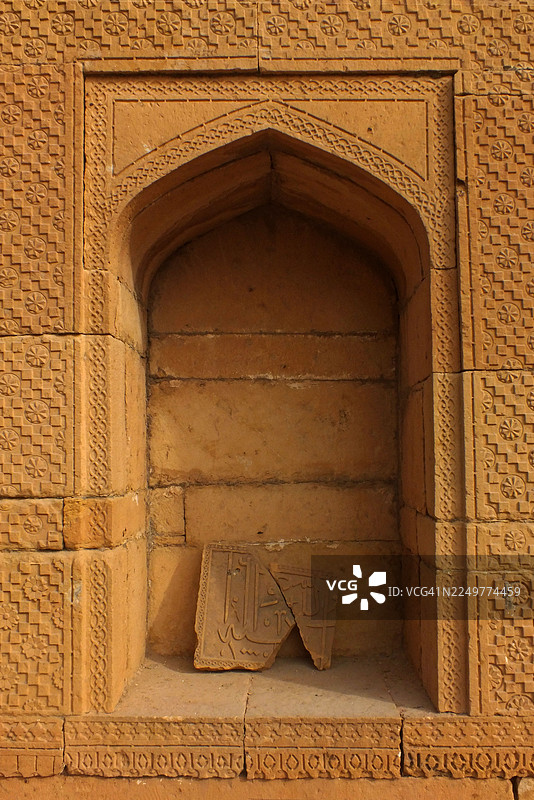 马赫利的陵墓和坟墓的建筑细节及全景图片素材