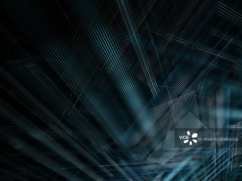 相交的科技网格 – 蓝绿色和蓝色的抽象数字蓝图图片素材