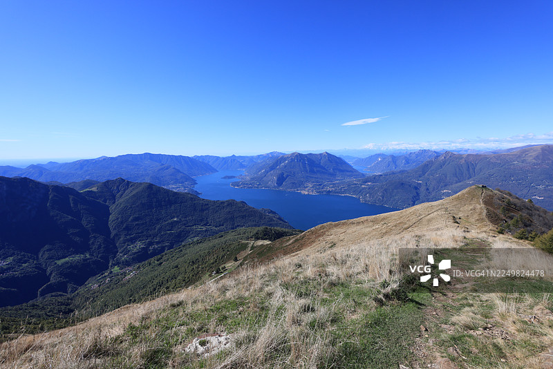 科莫湖壮丽景色图片素材