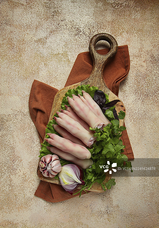 生猪蹄，小猪，小猪蹄图片素材