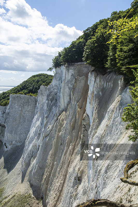 丹麦，斯堪的纳维亚，蒙岛，波罗的海，蒙氏悬崖，白垩悬崖图片素材