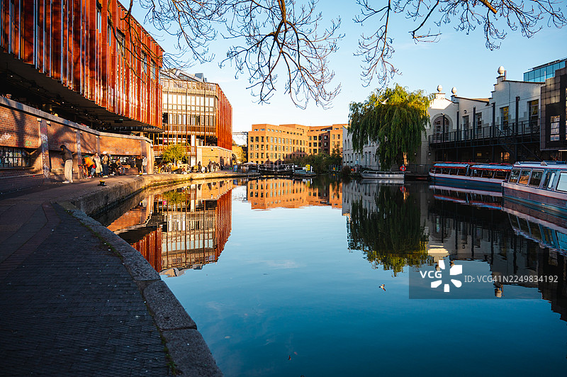 伦敦卡姆登锁附近的住宅区图片素材
