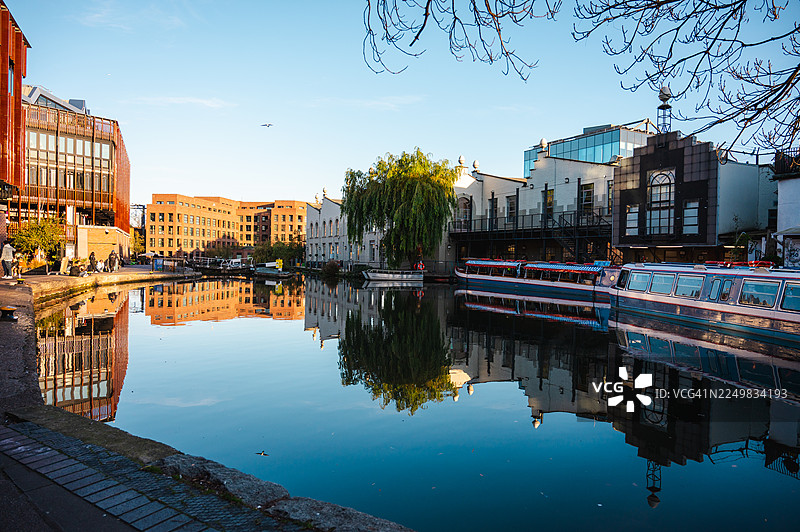 伦敦卡姆登锁附近的居民区图片素材