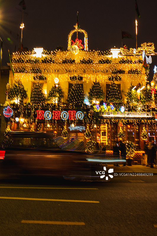 丘吉尔武器酒吧圣诞装饰图片素材