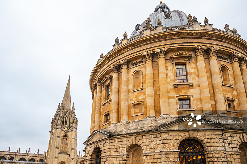 牛津大学的拉德克利夫图书馆图片素材