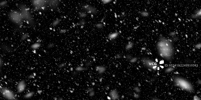 黑色背景上的雪景图片素材