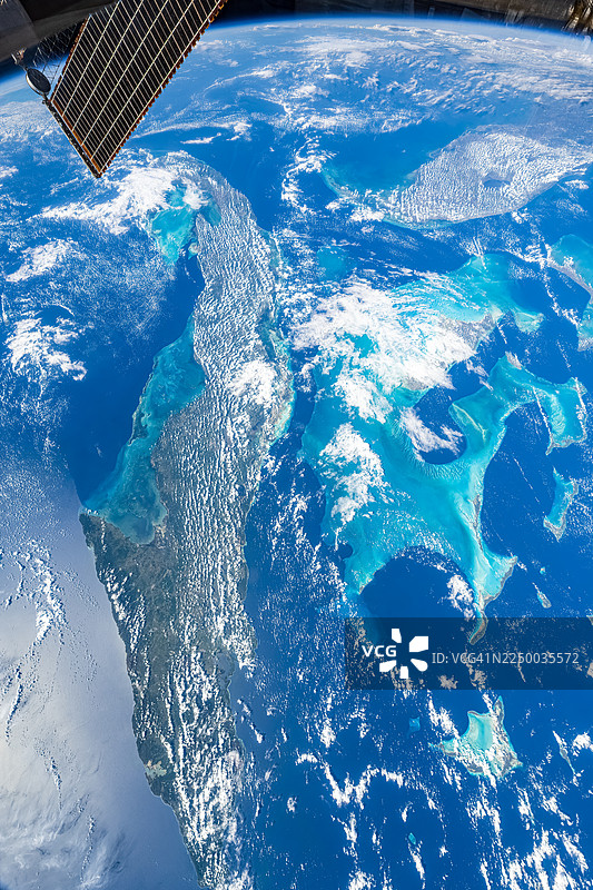 加勒比海碧绿的海景图片素材