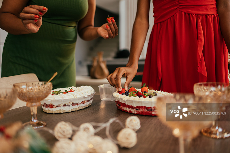 圣诞甜点的细节图片素材