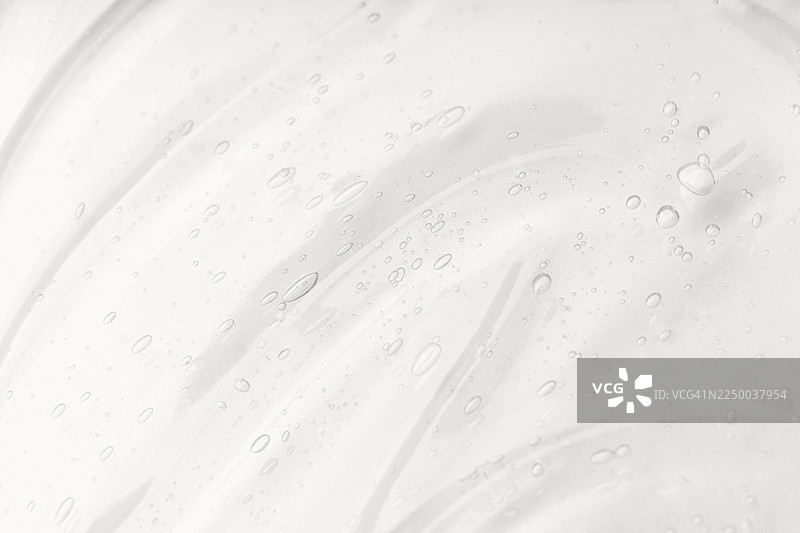 晶莹剔透的化妆品凝胶，创造出抽象纹理背景。2026年度代表色图片素材