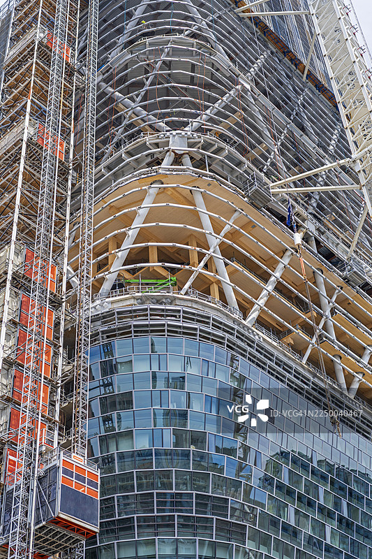 现代化办公楼建筑特写图片素材